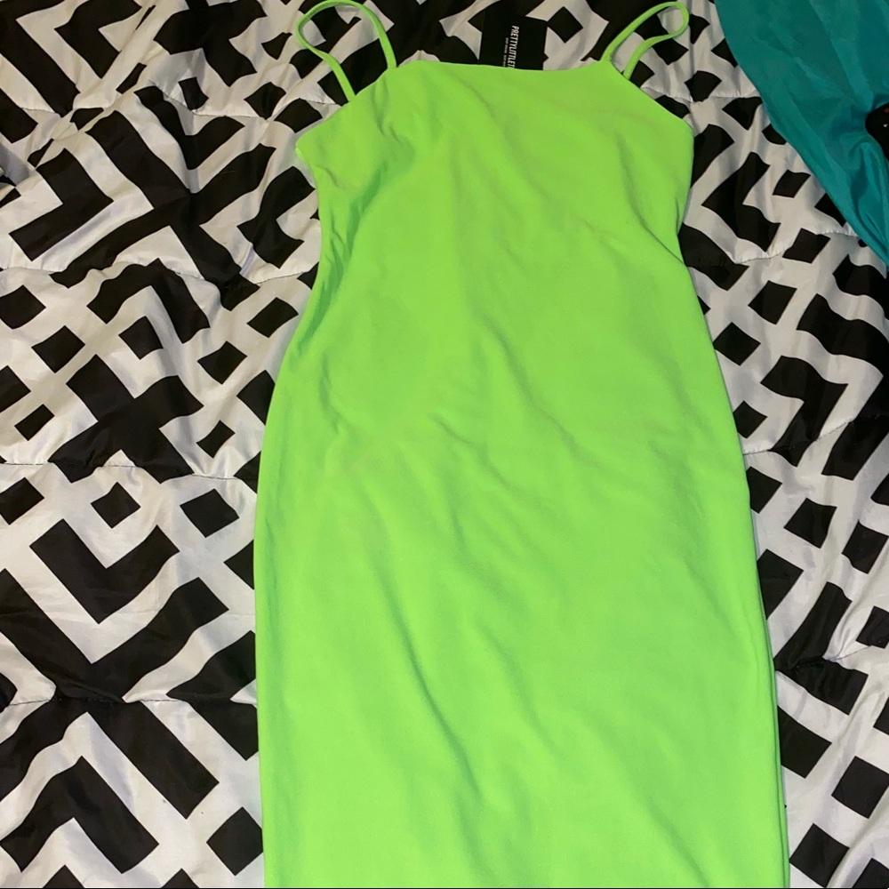 Neon long dress